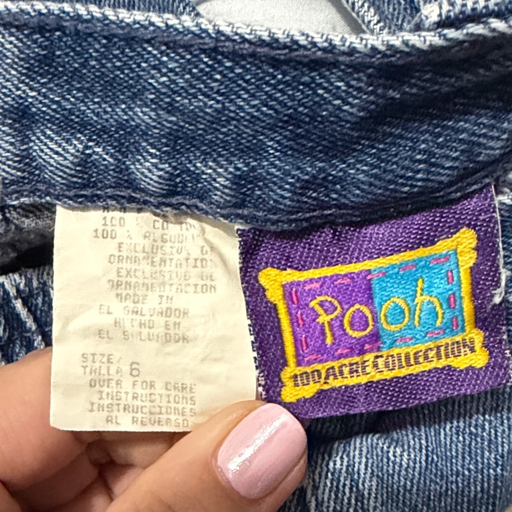 Vintage Kids Jeans with Winnie The Pooh and Floral Design - Picture 7 of 11